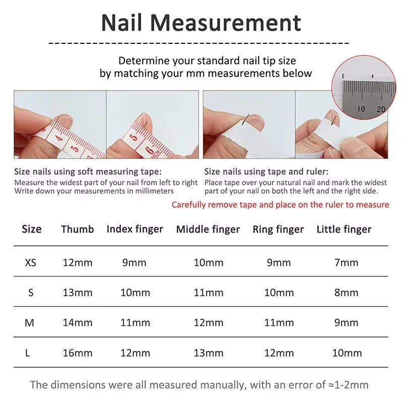 10pcs Handmade Natural Almond Press - On Nails — Crystal Clear Gradient French Full Cover Tips - Mzunye