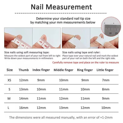 10pcs Handmade Natural Almond Press - On Nails — Crystal Clear Gradient French Full Cover Tips - Mzunye