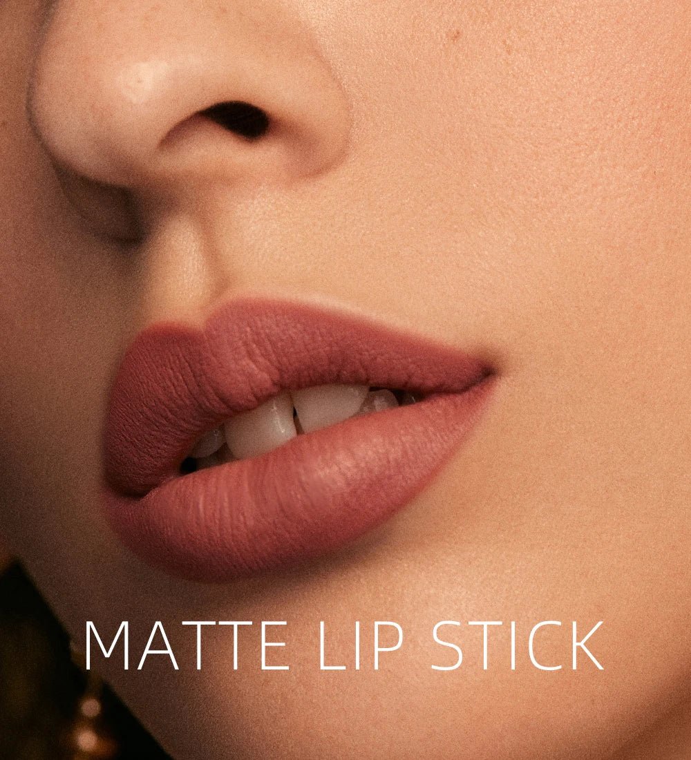 12 Color Velvet Matte Lipstick — Long - Lasting Waterproof Non - Transfer Natural Lipstick for Women - Mzunye