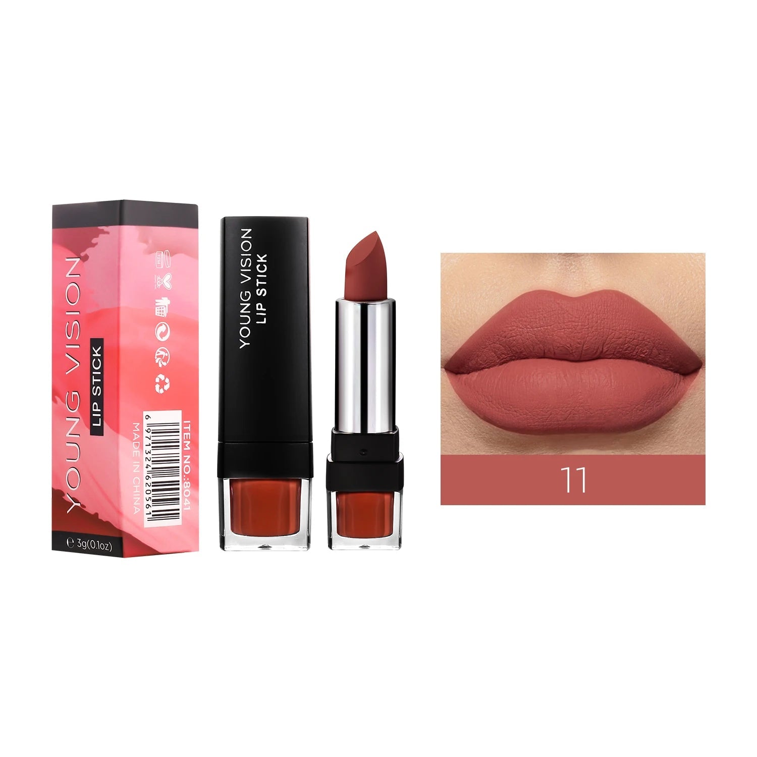 12 Color Velvet Matte Lipstick — Long - Lasting Waterproof Non - Transfer Natural Lipstick for Women - Mzunye