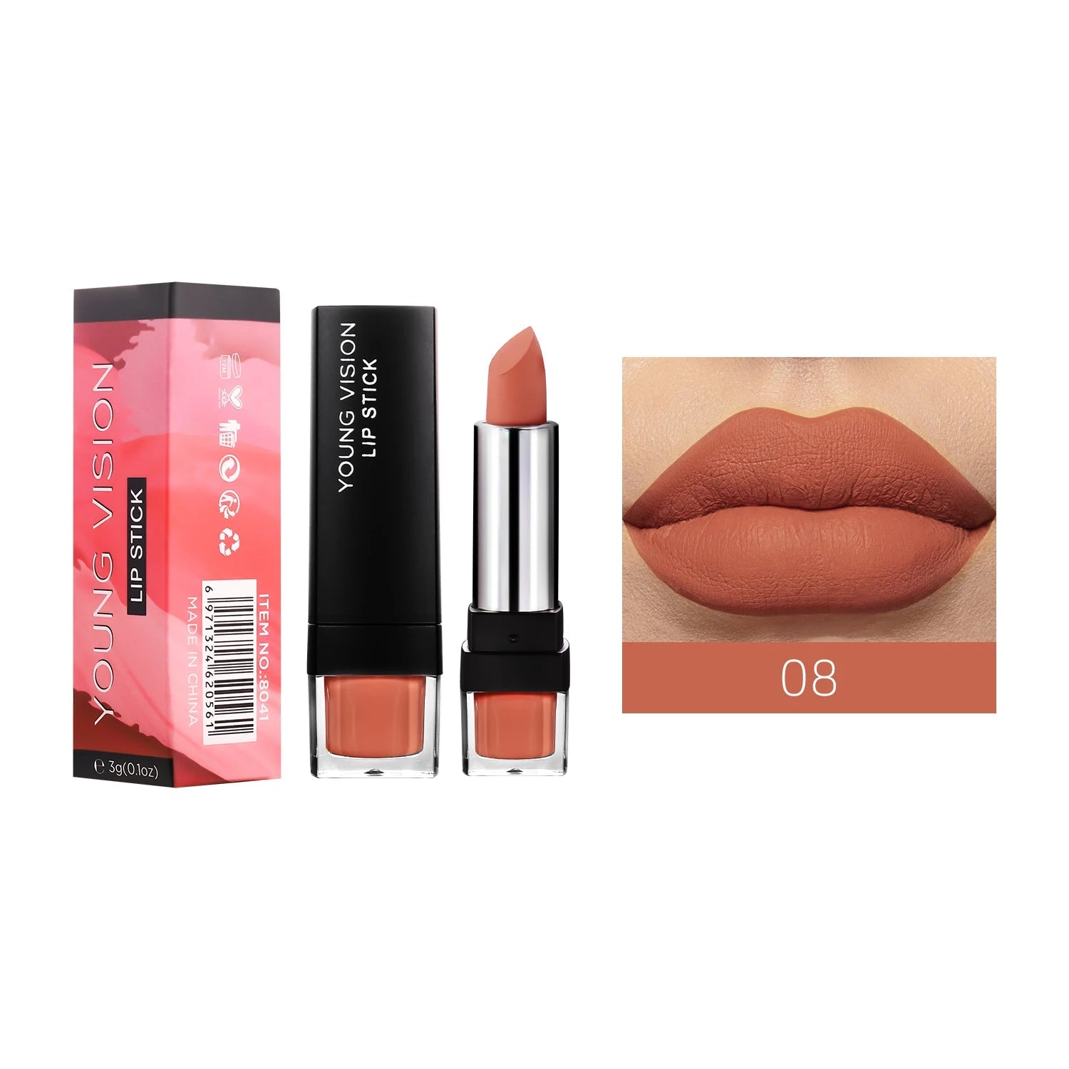 12 Color Velvet Matte Lipstick — Long - Lasting Waterproof Non - Transfer Natural Lipstick for Women - Mzunye