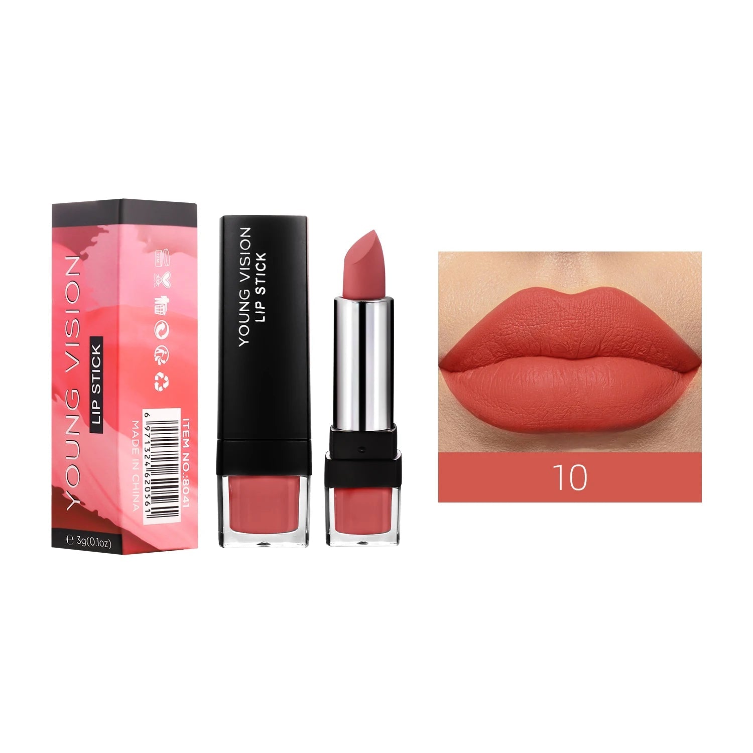 12 Color Velvet Matte Lipstick — Long - Lasting Waterproof Non - Transfer Natural Lipstick for Women - Mzunye