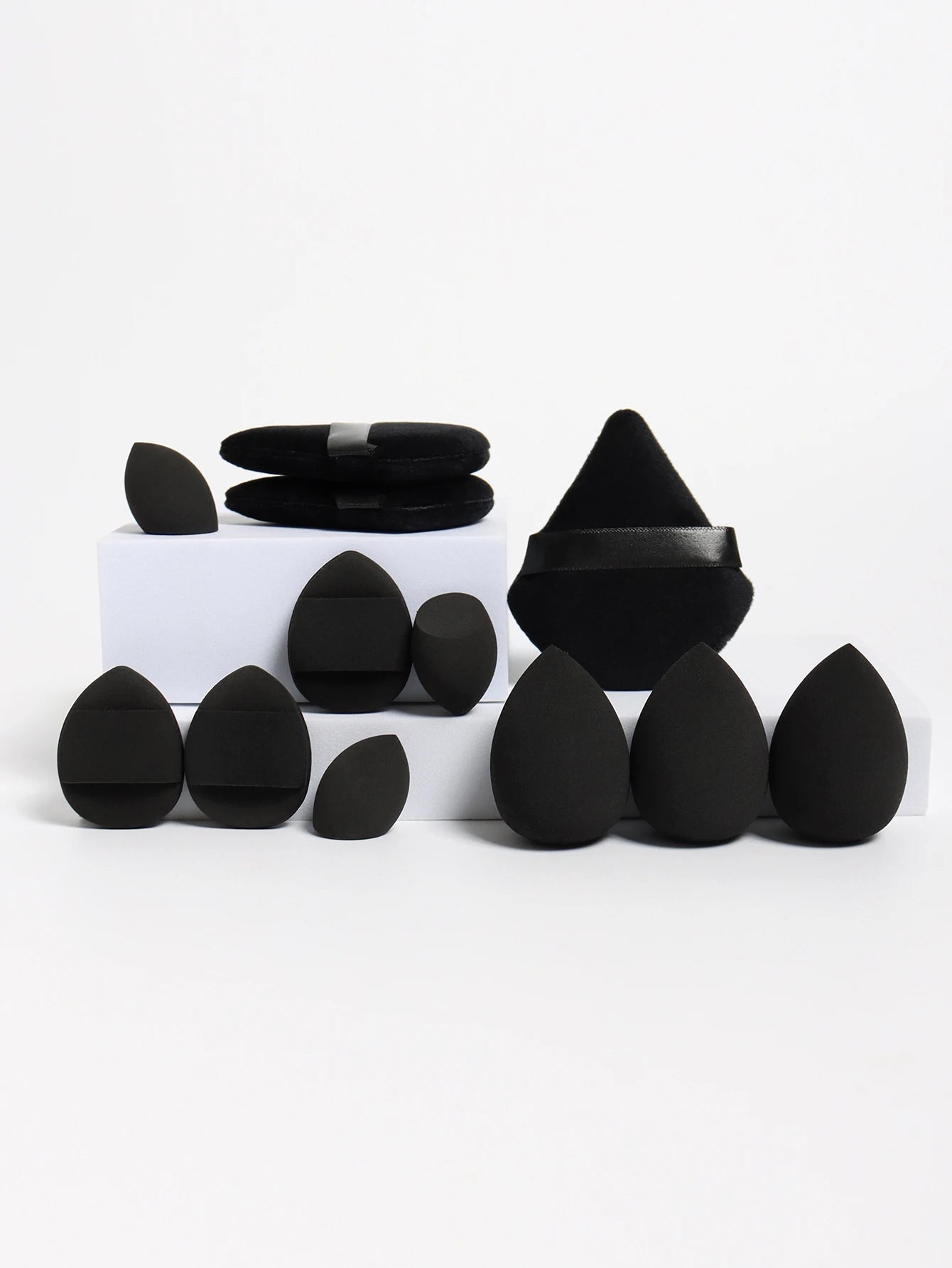 12-Piece Makeup Sponge Set — Powder Puffs, Air Cushion Puffs & Beauty Eggs | Mzunye