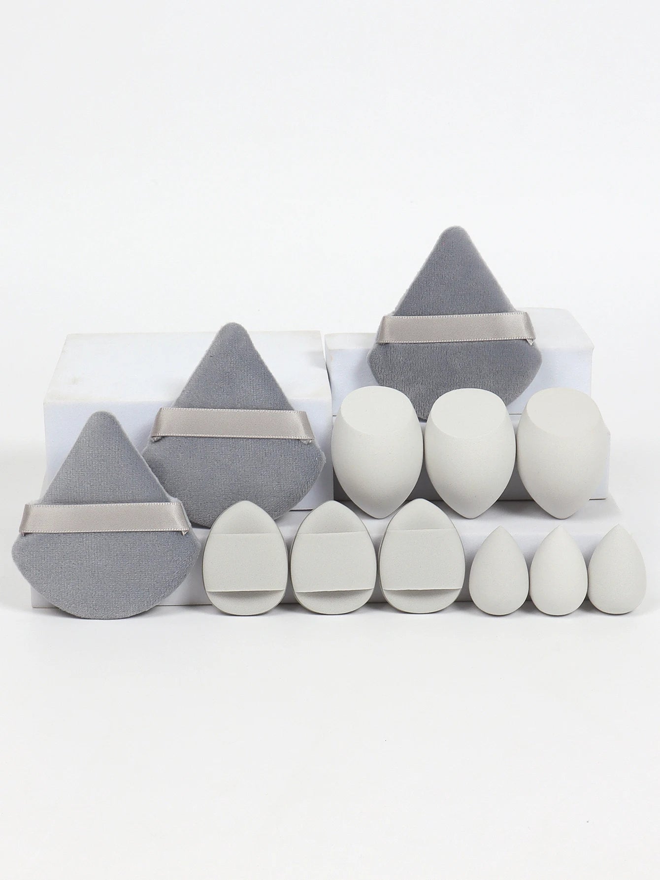 12-Piece Makeup Sponge Set — Powder Puffs, Air Cushion Puffs & Beauty Eggs | Mzunye