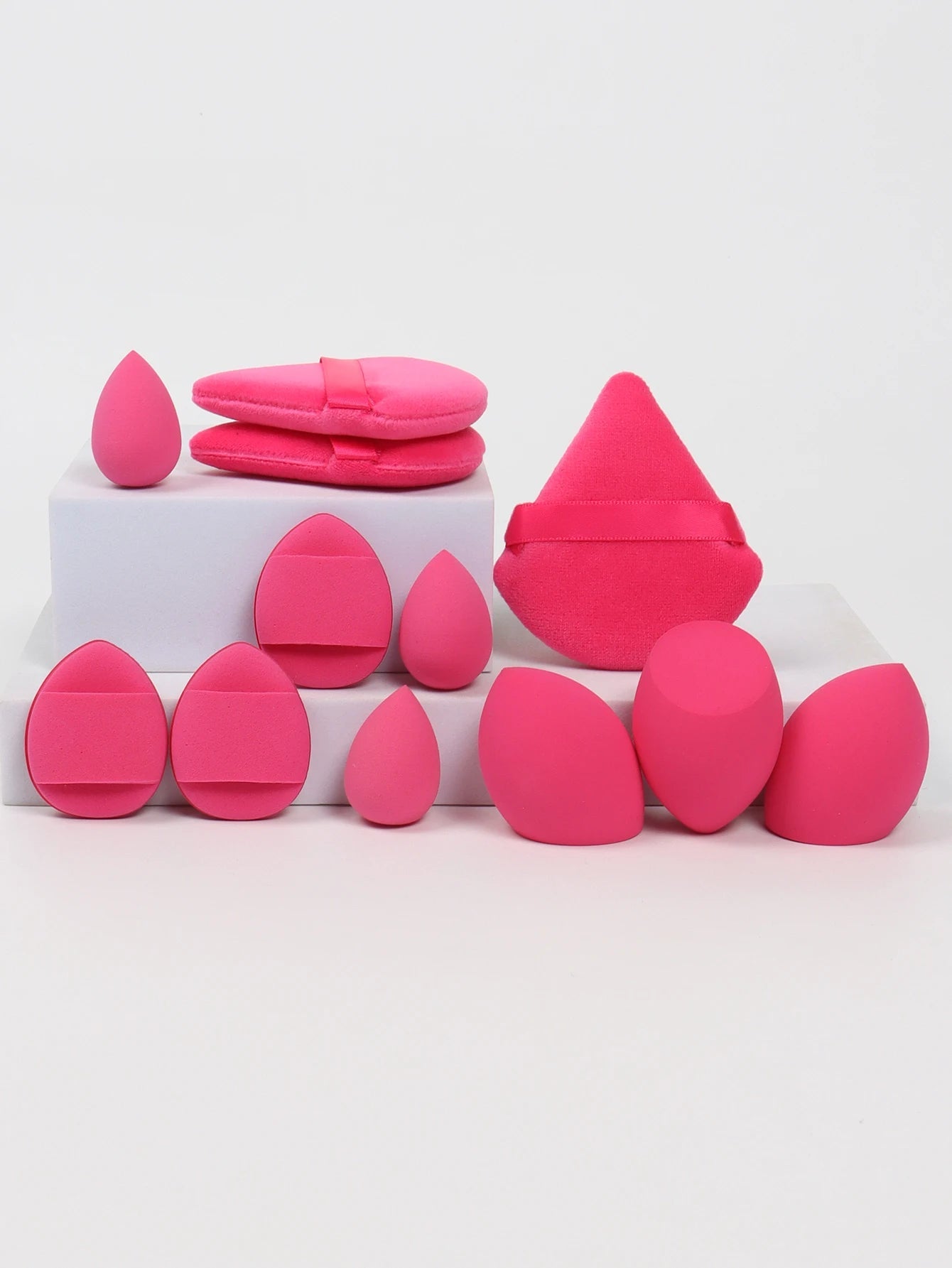 12-Piece Makeup Sponge Set — Powder Puffs, Air Cushion Puffs & Beauty Eggs | Mzunye