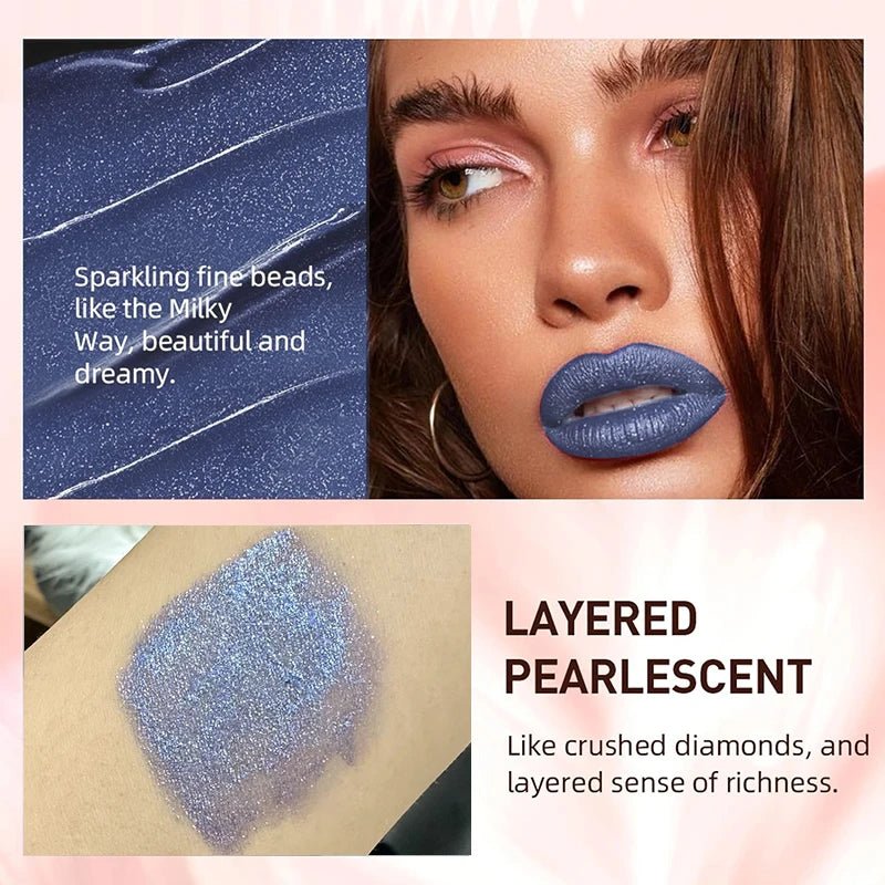 15 Color Glitter Liquid Lipstick Set — Shimmer Pearlescent Diamond Lip Glaze Waterproof Long - Lasting - Mzunye