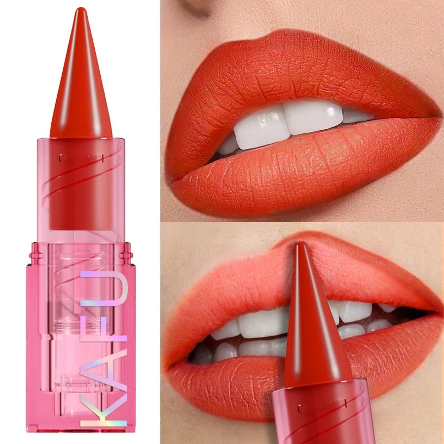 15 Color Korean Matte Lip Liner Pen — Red & Pink Contour Tint Long - Lasting Lip Glaze Gift - Mzunye
