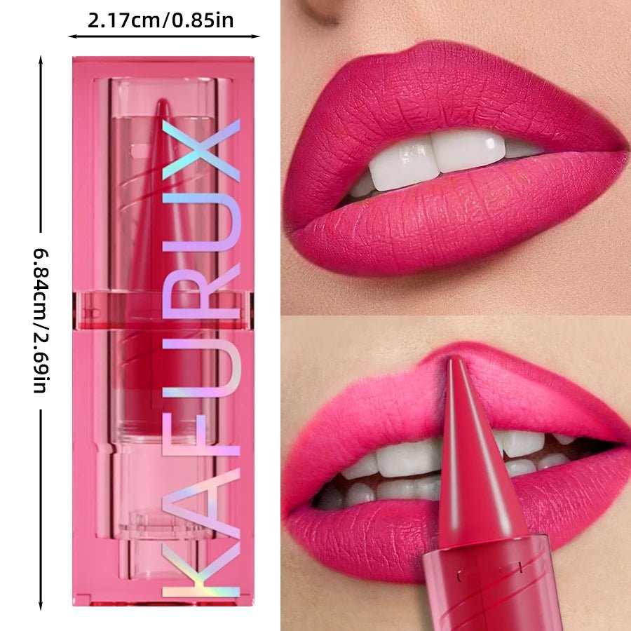 15 Color Korean Matte Lip Liner Pen — Red & Pink Contour Tint Long - Lasting Lip Glaze Gift - Mzunye