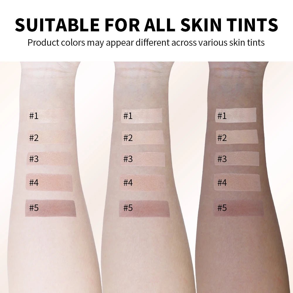2 - in - 1 Colour - Changing Foundation Stick — Brightening, Lightweight & Includes Free Puff - Mzunye