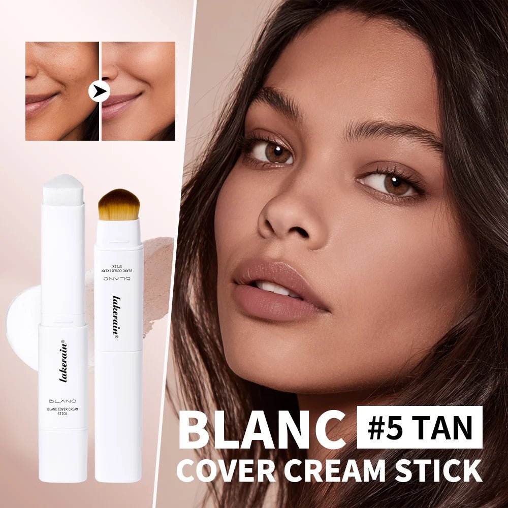 2 - in - 1 Colour - Changing Foundation Stick — Brightening, Lightweight & Includes Free Puff - Mzunye