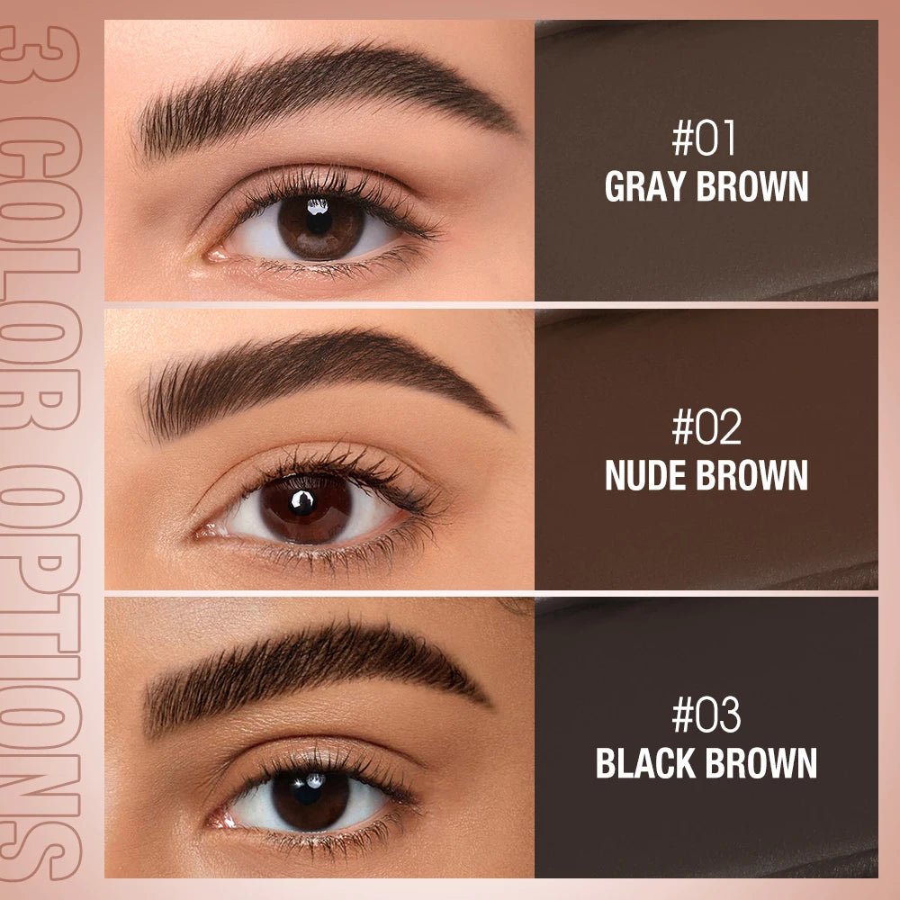 2 - in - 1 Eyebrow Pomade & Brow Gel Wax — Waterproof Long - Lasting Creamy Tint Enhancer - Mzunye