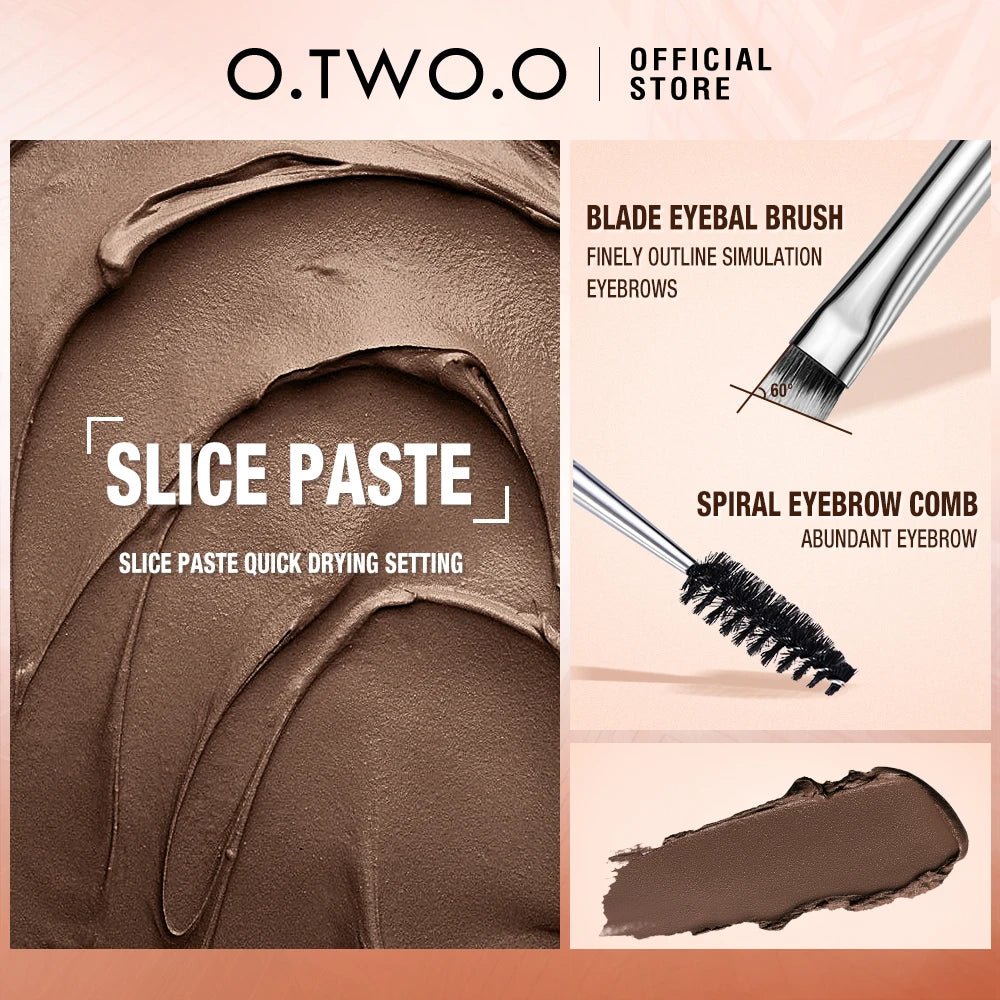 2 - in - 1 Eyebrow Pomade & Brow Gel Wax — Waterproof Long - Lasting Creamy Tint Enhancer - Mzunye