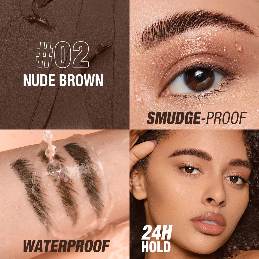 2 - in - 1 Eyebrow Pomade & Brow Gel Wax — Waterproof Long - Lasting Creamy Tint Enhancer - Mzunye
