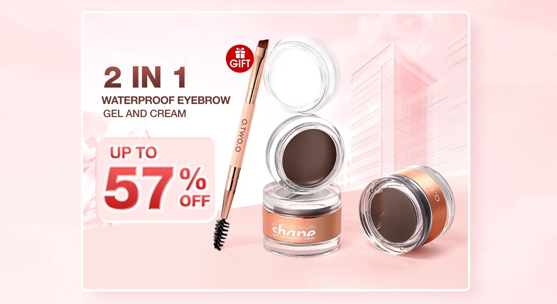2 - in - 1 Eyebrow Pomade & Brow Gel Wax — Waterproof Long - Lasting Creamy Tint Enhancer - Mzunye