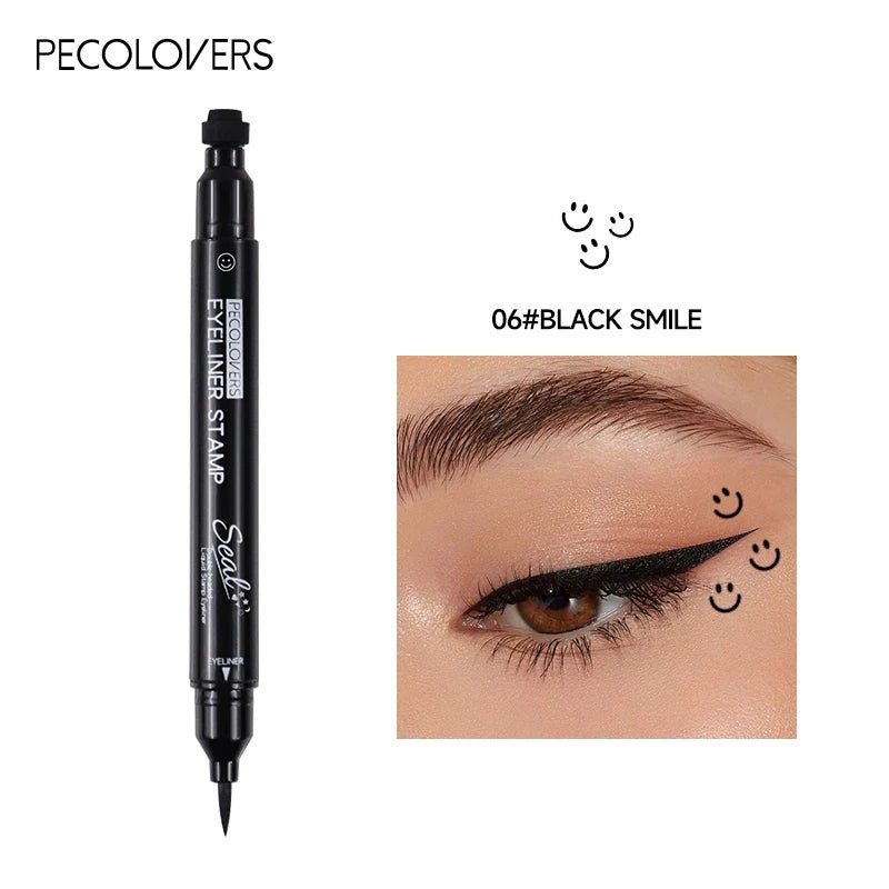 2 - in - 1 Star & Moon Stamp Liquid Eyeliner — Waterproof, Long - Lasting, 7 Shades - Mzunye