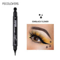 2 - in - 1 Star & Moon Stamp Liquid Eyeliner — Waterproof, Long - Lasting, 7 Shades - Mzunye