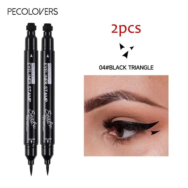 2 - in - 1 Star & Moon Stamp Liquid Eyeliner — Waterproof, Long - Lasting, 7 Shades - Mzunye