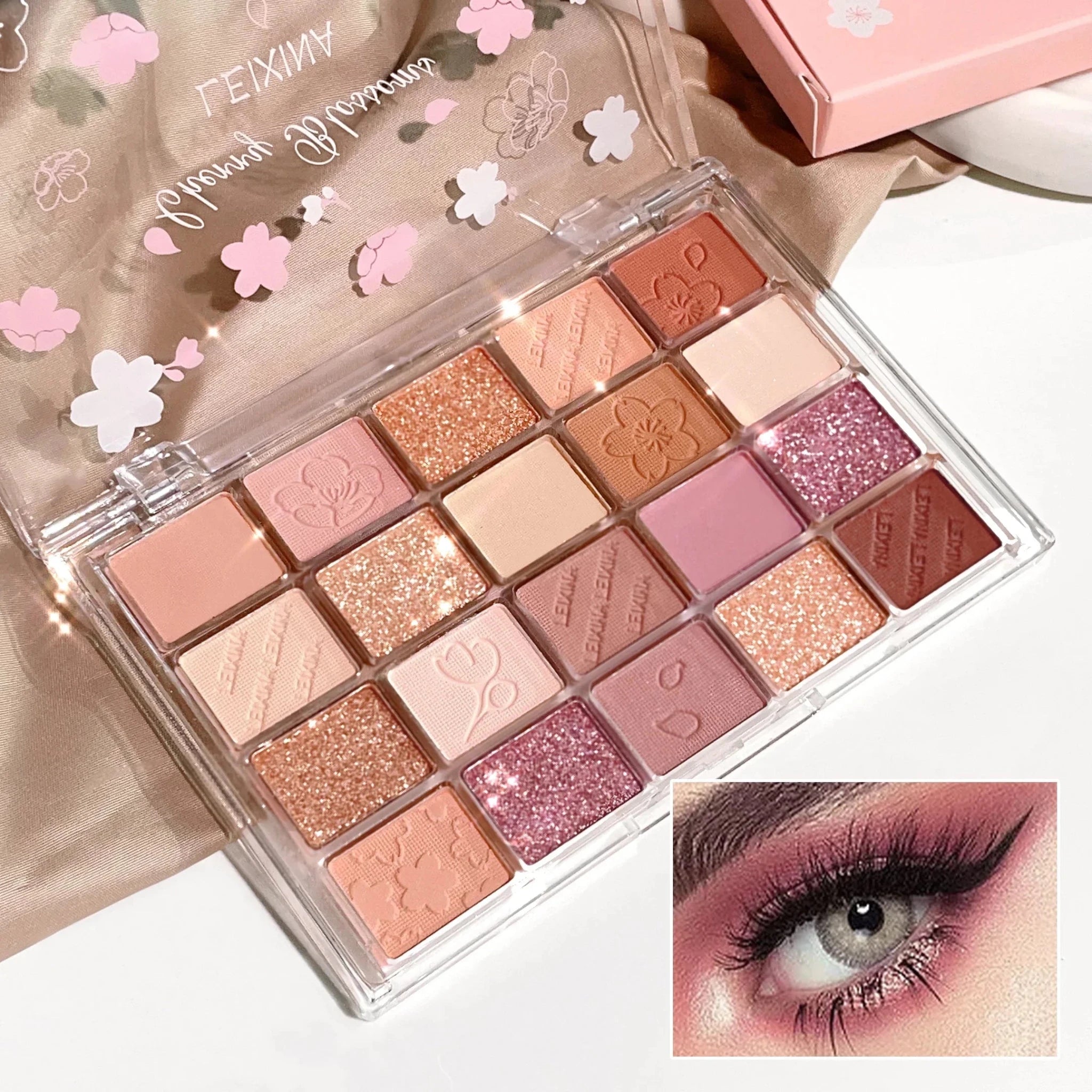 20 - Color Eyeshadow Palette — Shimmer & Matte Highly Pigmented - Mzunye