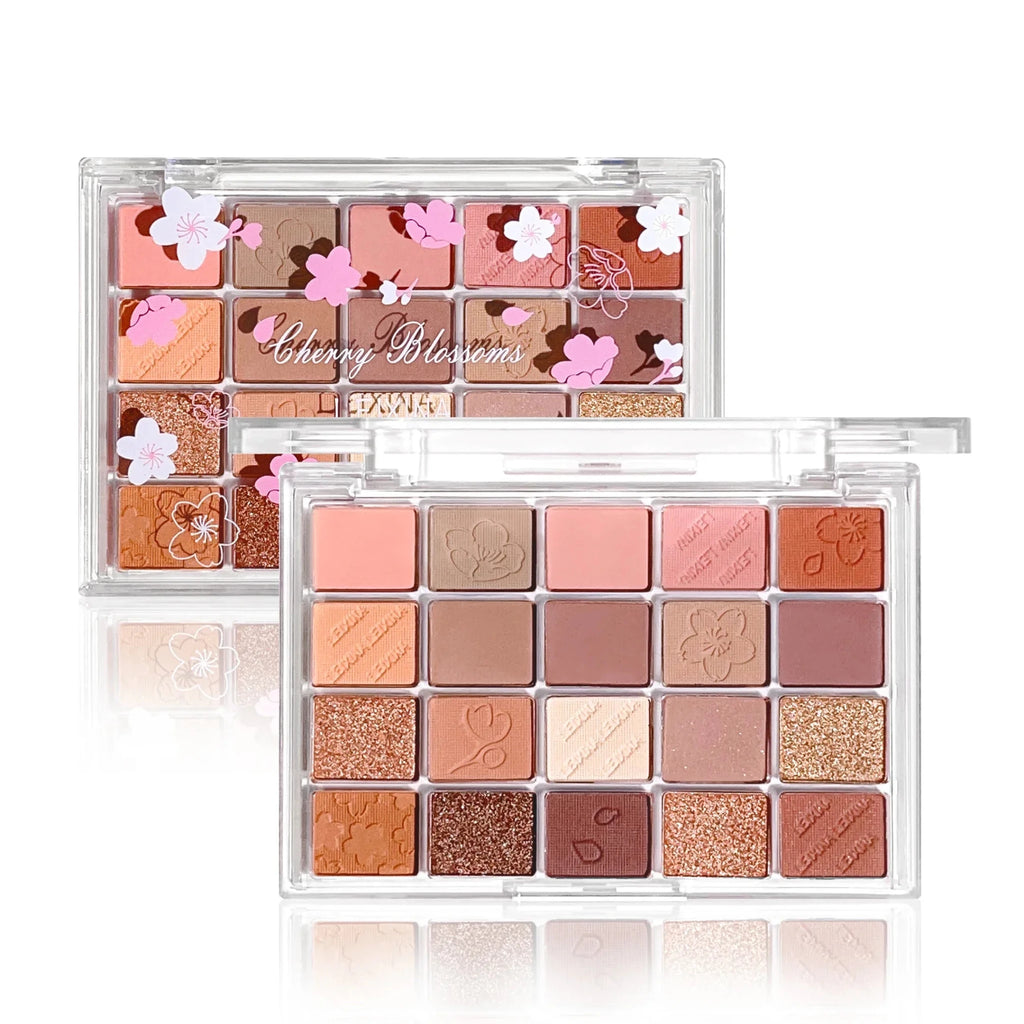 20 - Color Eyeshadow Palette — Shimmer & Matte Highly Pigmented - Mzunye