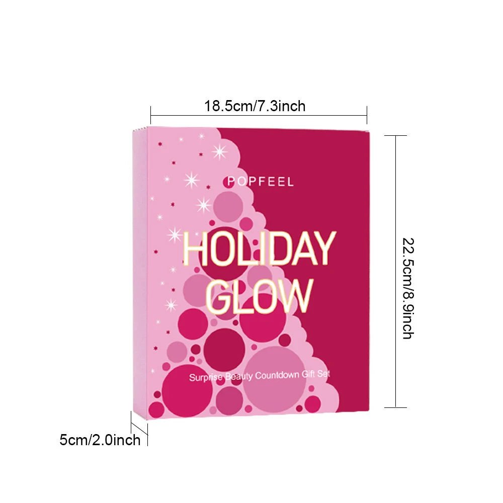 2025 Beauty Advent Calendar — 24 - Piece Christmas Makeup Countdown Gift Box - Mzunye