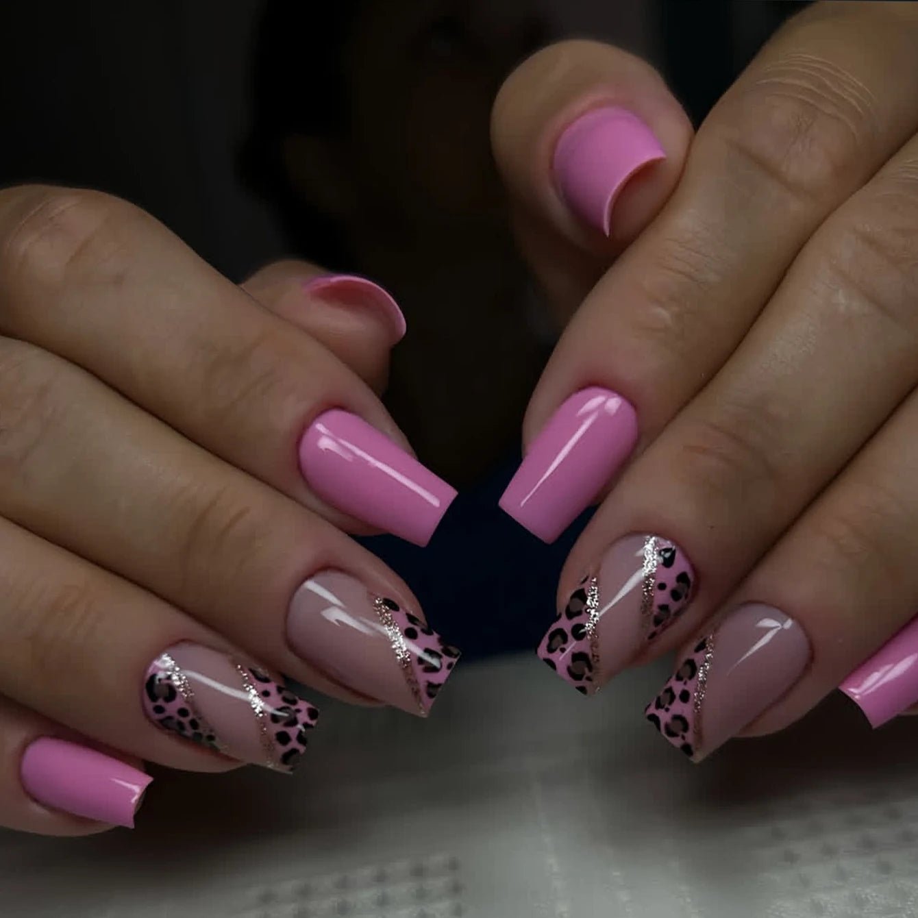 24 - Piece Short Square Press - On Nails | Y2K French Tips, Hearts & Bridal White — 25 Colors - Mzunye