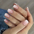 24 - Piece Short Square Press - On Nails | Y2K French Tips, Hearts & Bridal White — 25 Colors - Mzunye