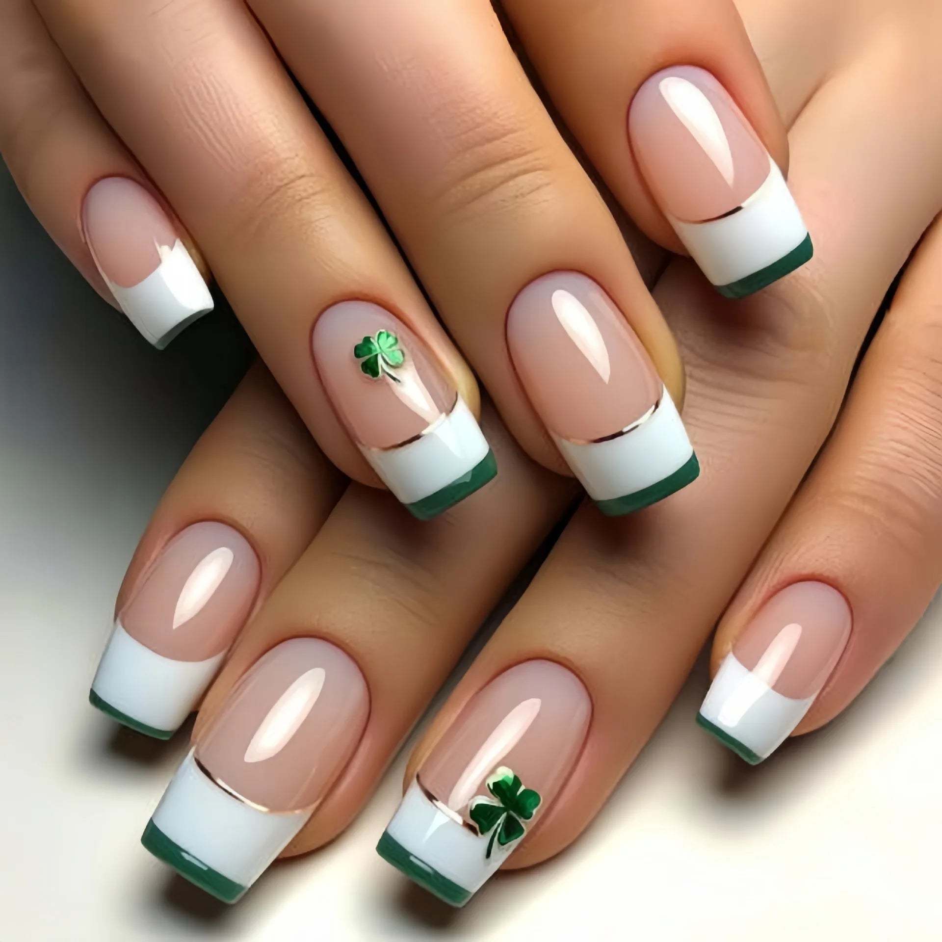24 - Piece Spring & Summer Press - On Nails | Gradient Peach, Flowers, Butterfly & Heart Designs — 15 Styles - Mzunye