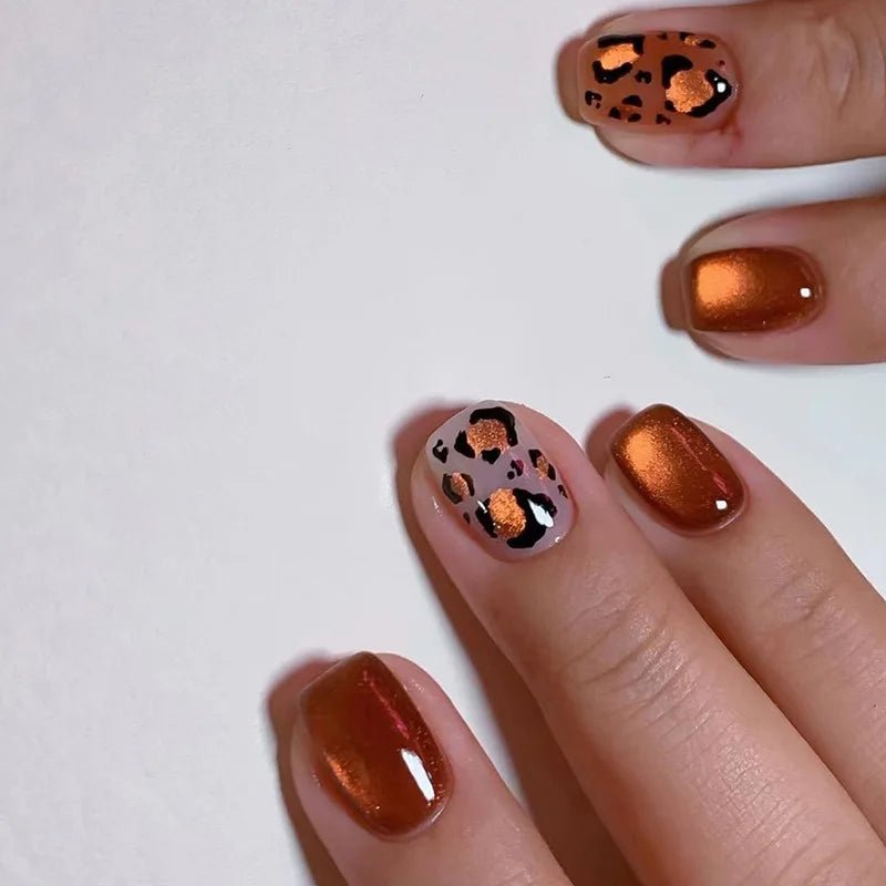 24pcs Oval Short Ombré Press - On Nails — Spring Pink Wearable Nail Art for Women & Girls - Mzunye