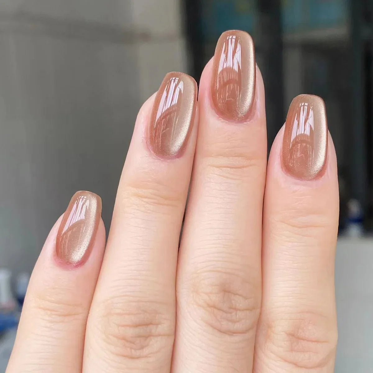 24pcs Oval Short Ombré Press - On Nails — Spring Pink Wearable Nail Art for Women & Girls - Mzunye