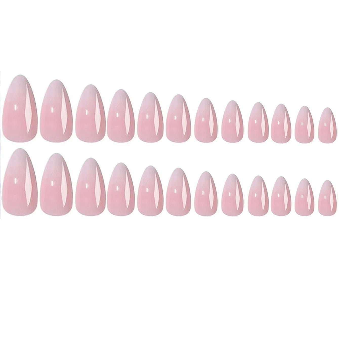 24pcs Square Press - On Nails — Spring & Summer Gel Finish Short Manicure Set - Mzunye