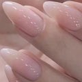 24pcs Square Press - On Nails — Spring & Summer Gel Finish Short Manicure Set - Mzunye