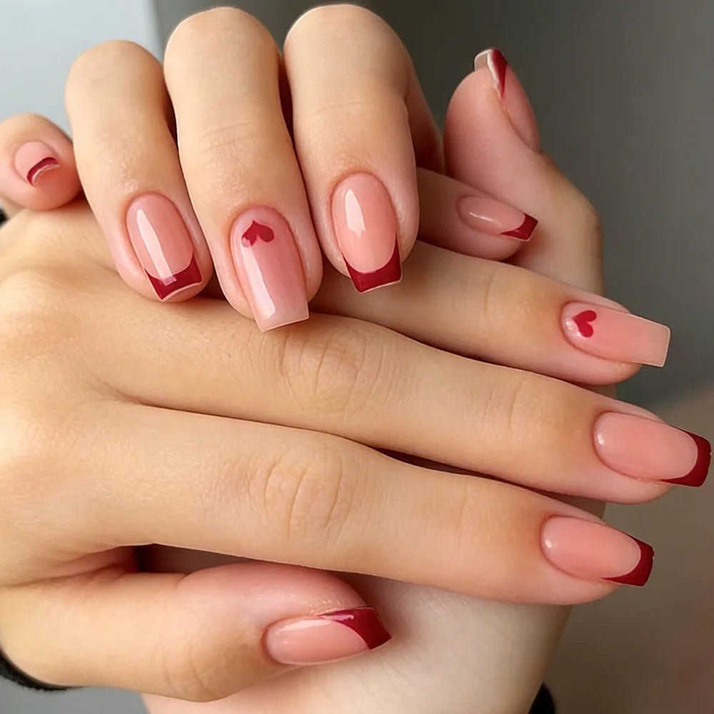 24pcs White French Press - On Nails — 3D Bowknot Full Cover Wearable Fake Nails for Women & Girls - Mzunye