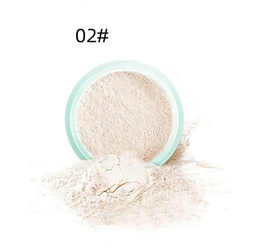 3 - Color Loose Powder – Oil Control Long - Lasting Setting Powder with Puff - Mzunye