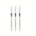 3 - Pack Matte White Eyeliner Pencils — Waterproof, Fast - Drying & Long - Lasting - Mzunye