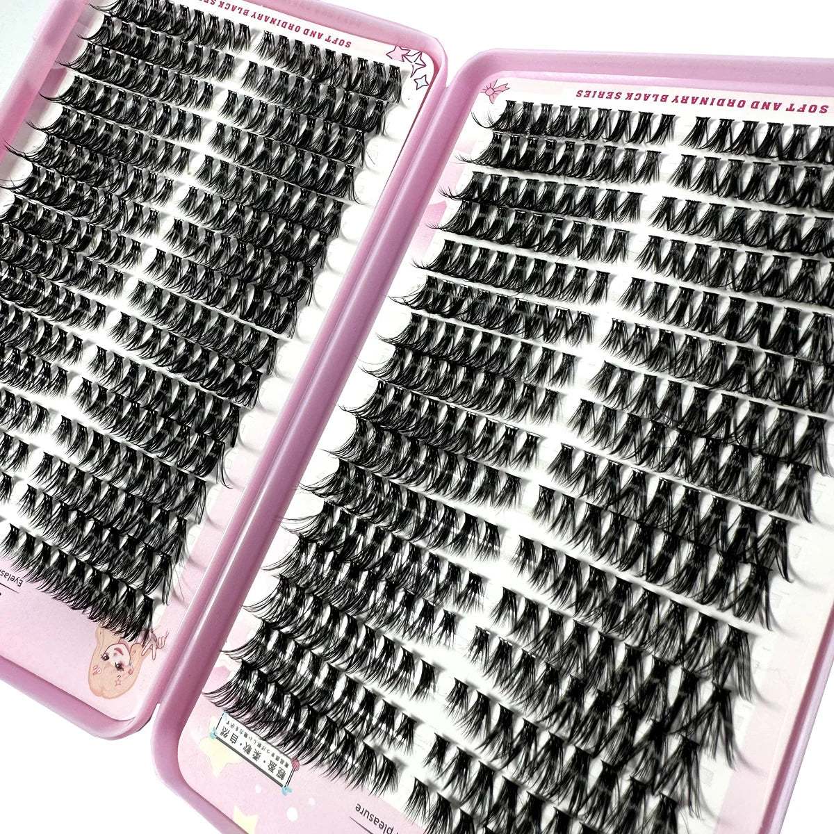 3D Wispy Cat & Fox Eye Lash Clusters — Left & Right Segmented DIY Extensions - Mzunye