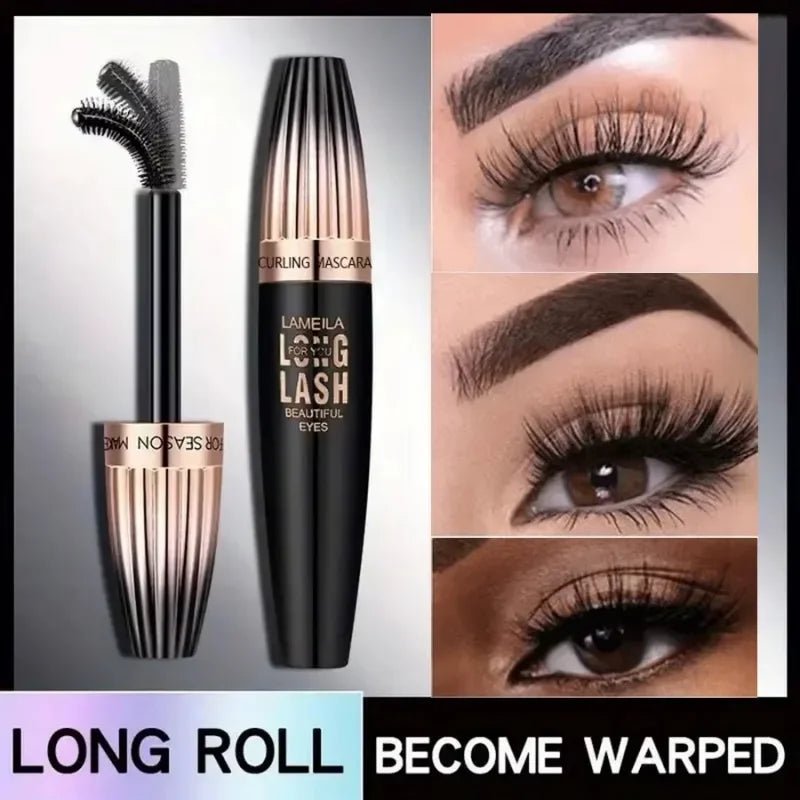 4D Plumping Mascara — Waterproof, Smudge - Proof, Thick & Curling in Black & Brown - Mzunye