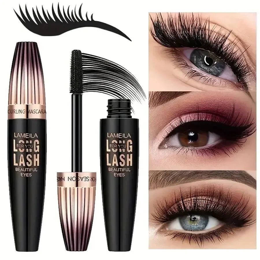 4D Plumping Mascara — Waterproof, Smudge - Proof, Thick & Curling in Black & Brown - Mzunye
