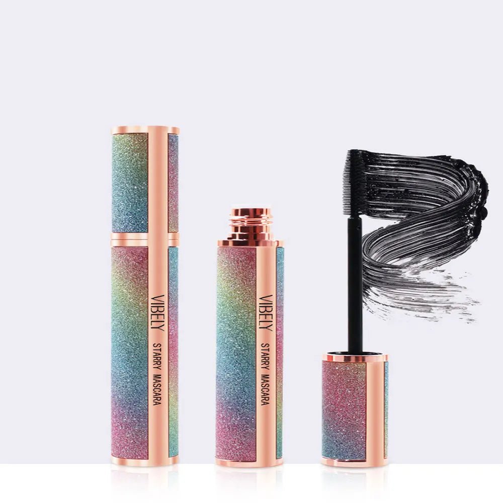 4D Starry Sky Black Mascara — Volumising, Curling, Waterproof & Non - Transferring - Mzunye