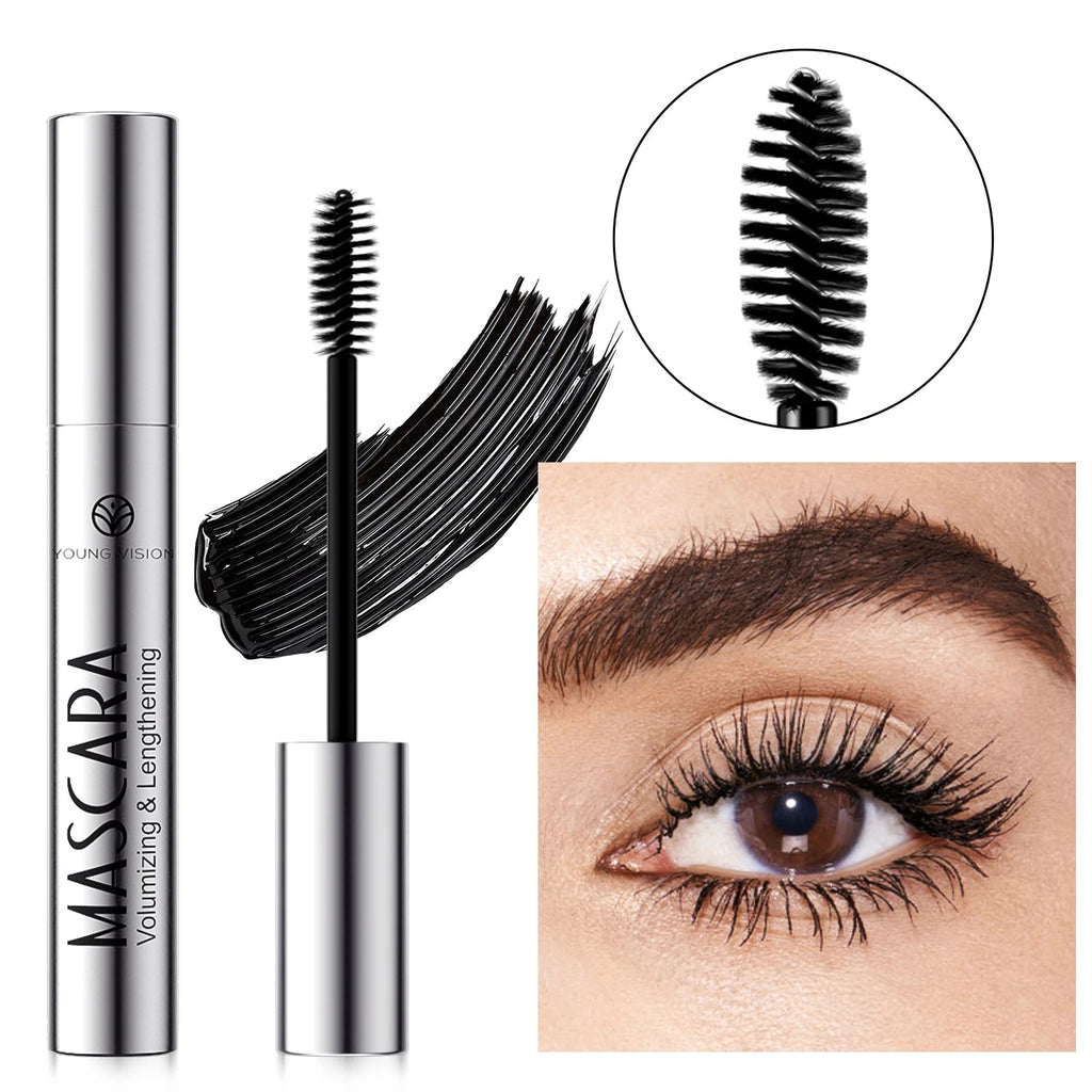 4D Starry Sky Black Mascara — Volumising, Curling, Waterproof & Non - Transferring - Mzunye
