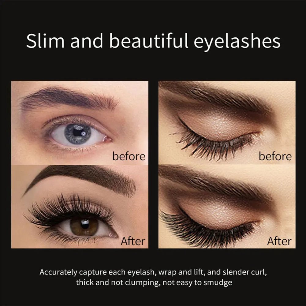 4D Starry Sky Black Mascara — Volumising, Curling, Waterproof & Non - Transferring - Mzunye