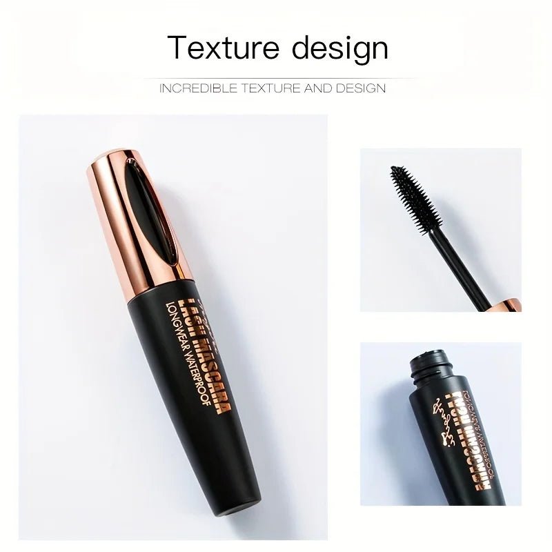 4D Volume Mascara — Waterproof, Smudge - Proof, All - Day Full Lashes - Mzunye