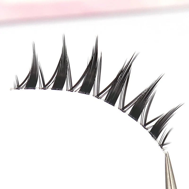 5 Pairs Ultra - Fine Air Lashes — Transparent Band, Japanese - Style Natural Lash Extensions - Mzunye