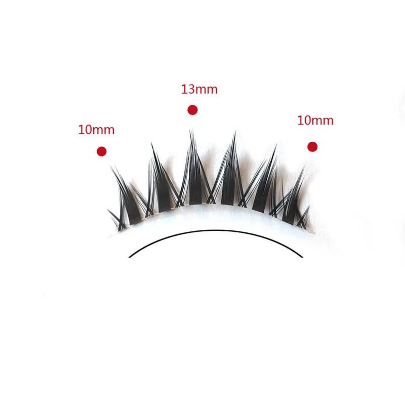 5 Pairs Ultra - Fine Air Lashes — Transparent Band, Japanese - Style Natural Lash Extensions - Mzunye