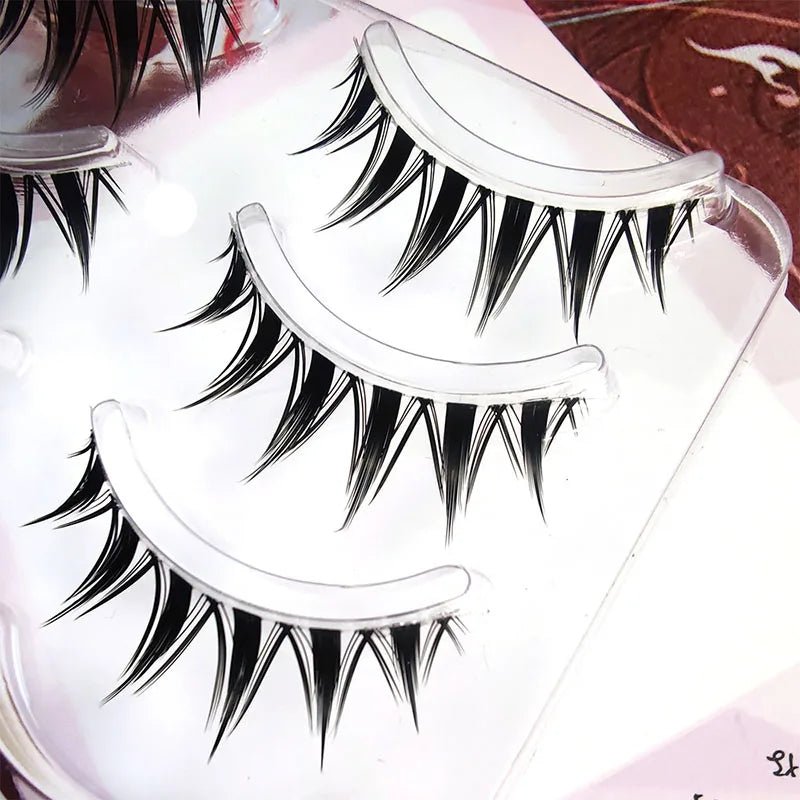 5 Pairs Ultra - Fine Air Lashes — Transparent Band, Japanese - Style Natural Lash Extensions - Mzunye
