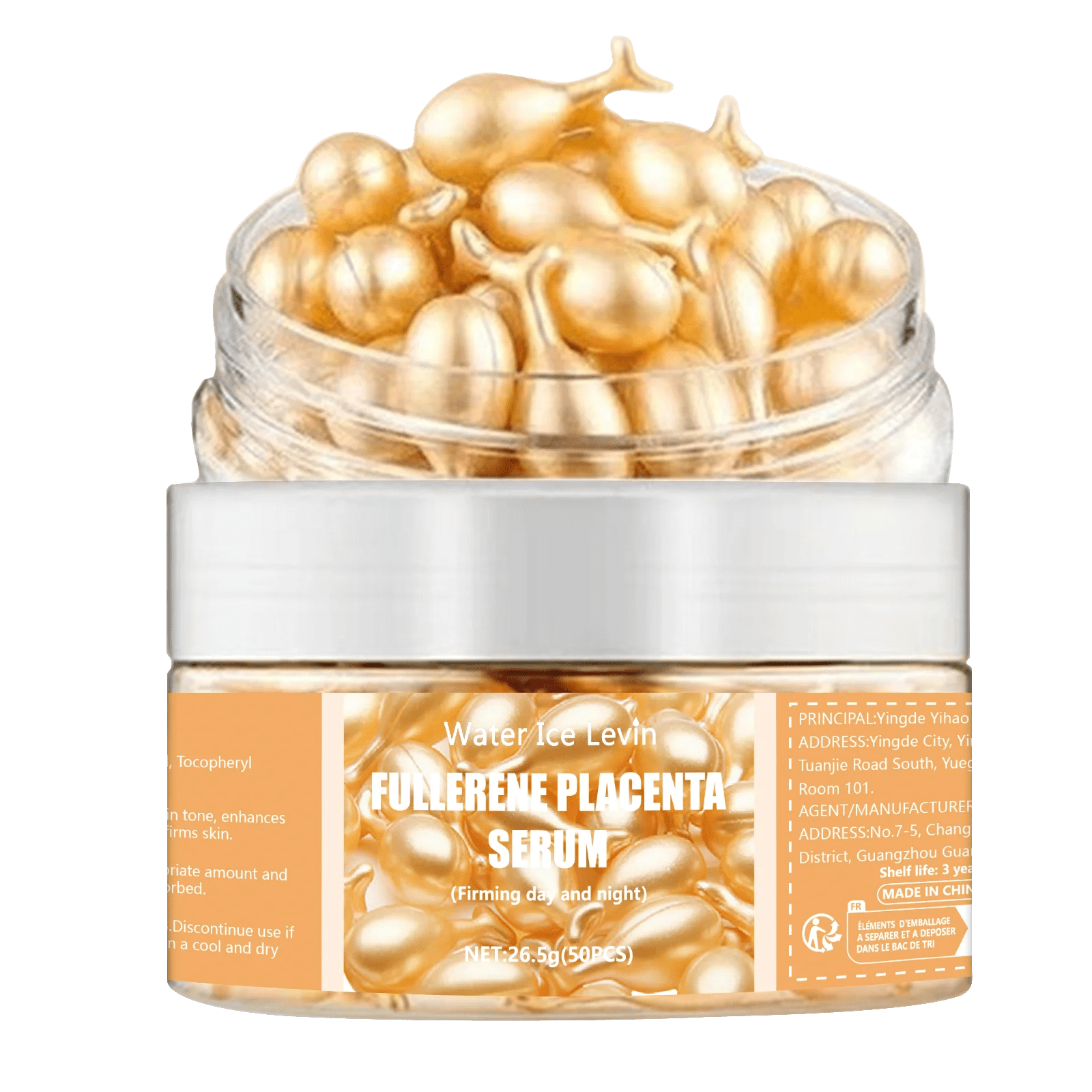 50 - Piece Collagen & Hyaluronic Acid Face Capsules Serum | Anti - Acne, Firming, Whitening & Wrinkle Remover - Mzunye