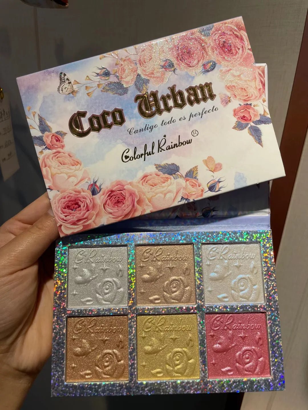 6 - Color Highlight & Blush Palette — Pearlescent Glow, Contour & Eyeshadow - Mzunye