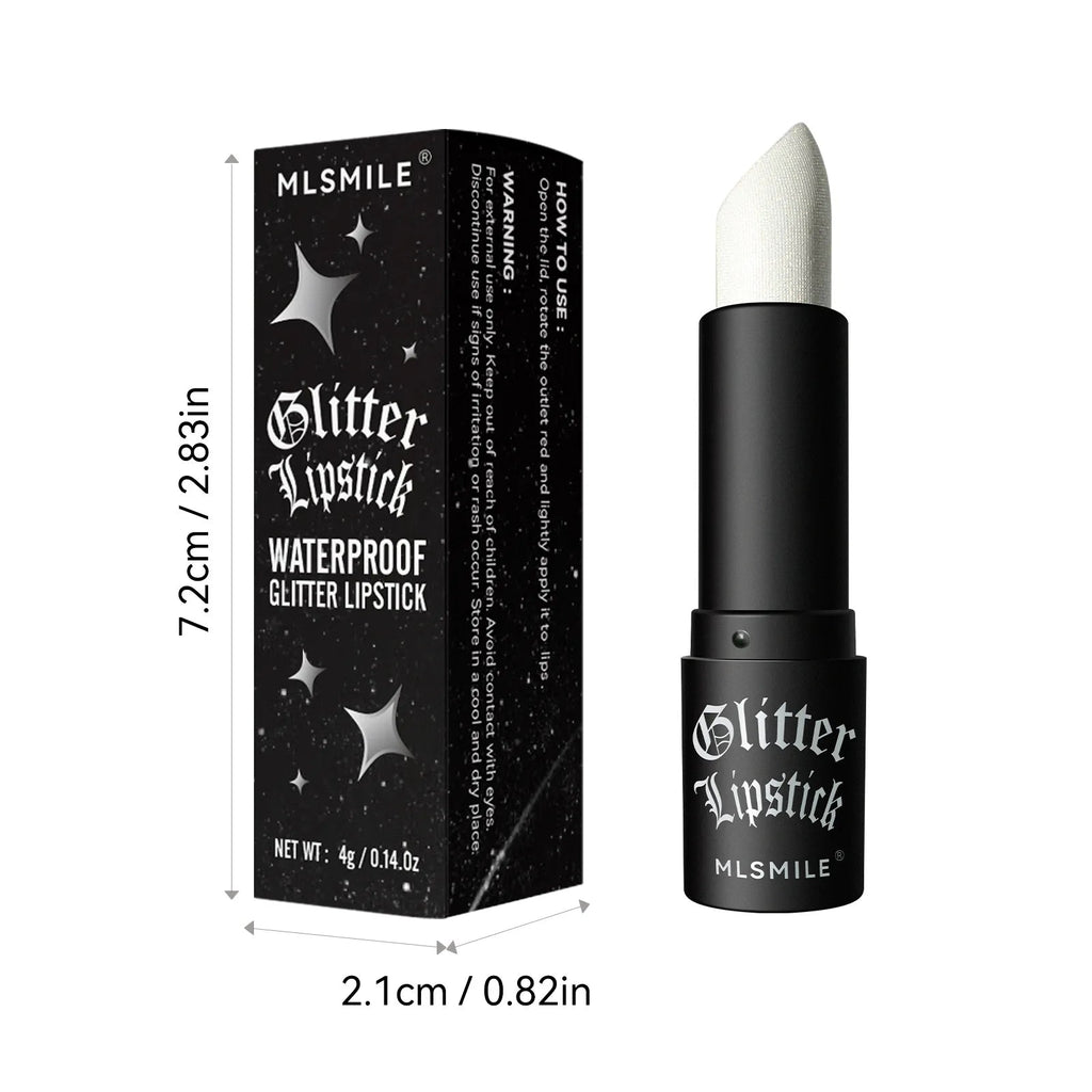 7 Color Glitter Metallic Lipstick — Waterproof Diamond Pearlescent Lip Gloss for Women - Mzunye