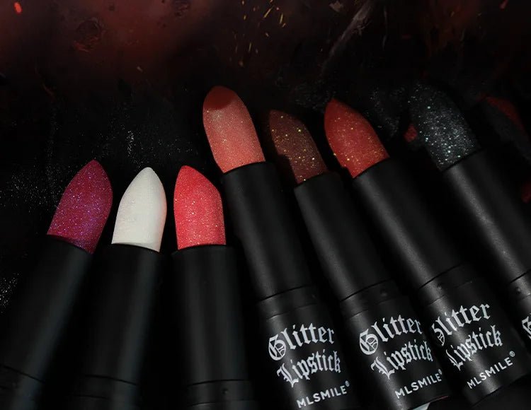7 Color Glitter Metallic Lipstick — Waterproof Diamond Pearlescent Lip Gloss for Women - Mzunye