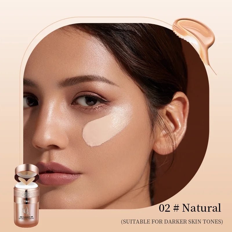 Air Cushion BB Cream Foundation — Lightweight Coverage, Dewy Finish - Mzunye