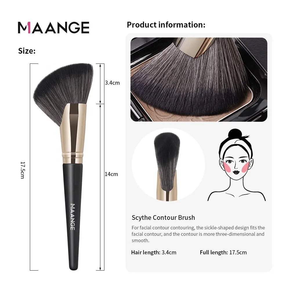 💄 Angled Blush & Bronzer Brush - Mzunye